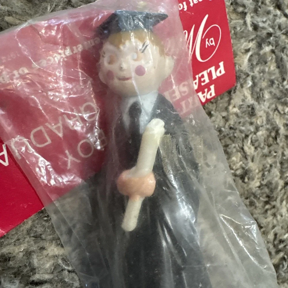 RARE Vintage Wilton Graduation Boy Cake‎ Topper New In Bag- Party Pleasers